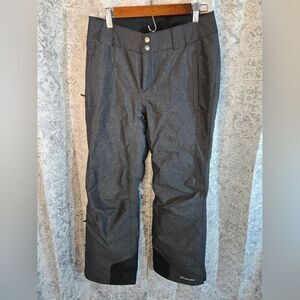 Columbia Bugaboo women's ski snow pants heathered dark gray size small